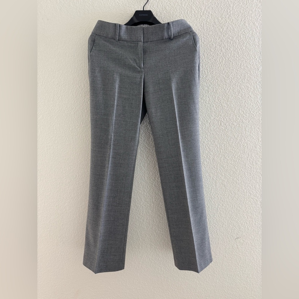Ann Taylor Heather Gray Light- Weight Wool Blend Pants